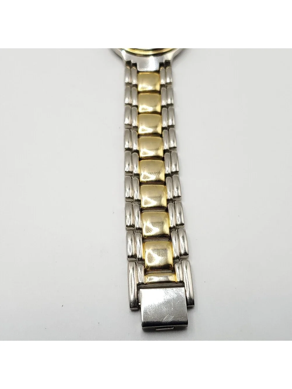Paul Jardin Two-Tone White Dial Women 32mm Watch New Battery